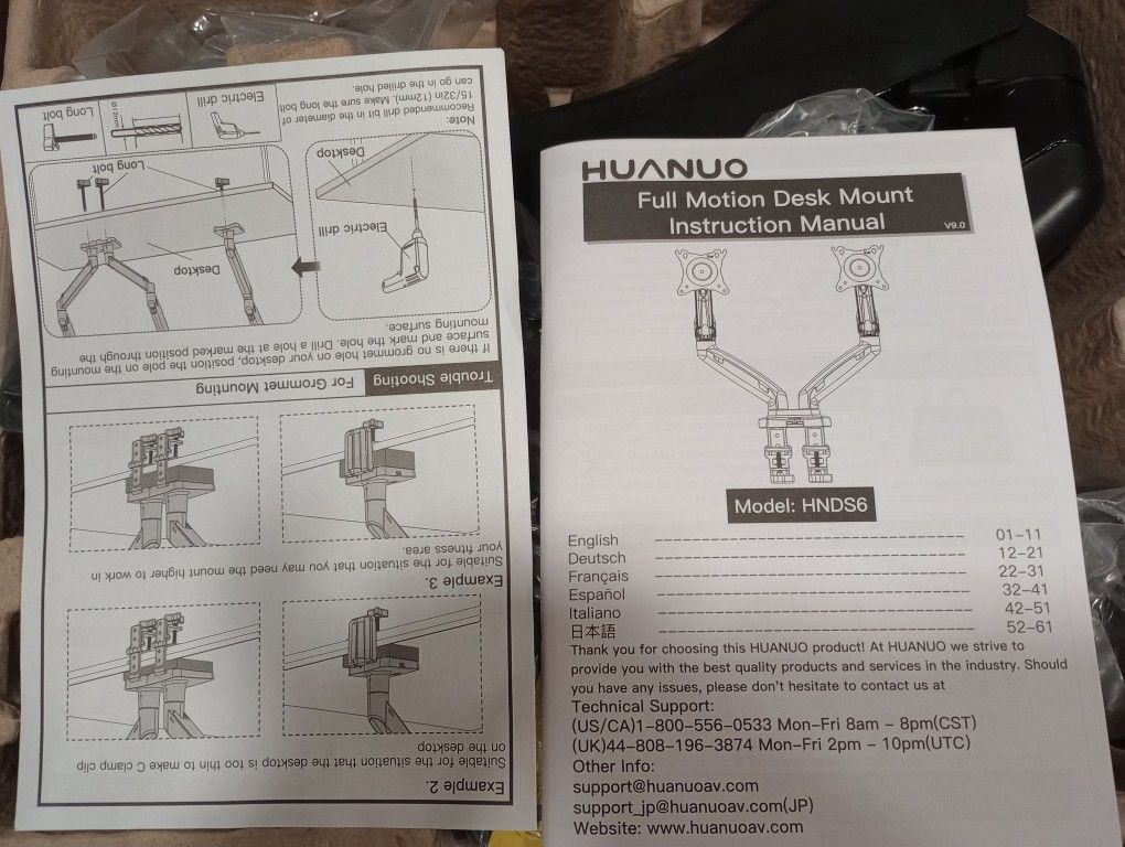 Huanuo Motion Desk Mount