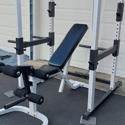 Weight Cage With Bench