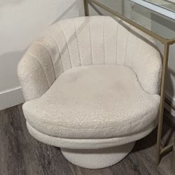 White Swivel Chair 
