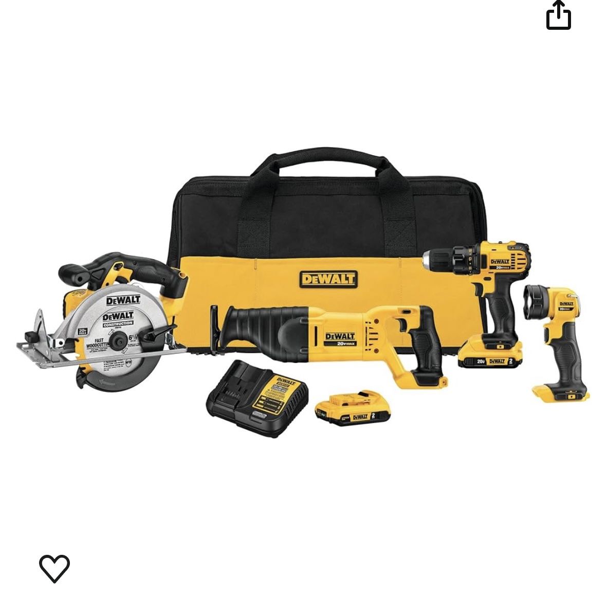 Dewalt Power Tools Combo 