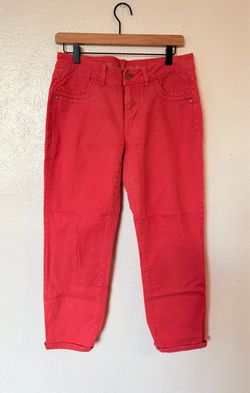 Simply Vera Vera wang women’s vintage orange ankle jeans size 8