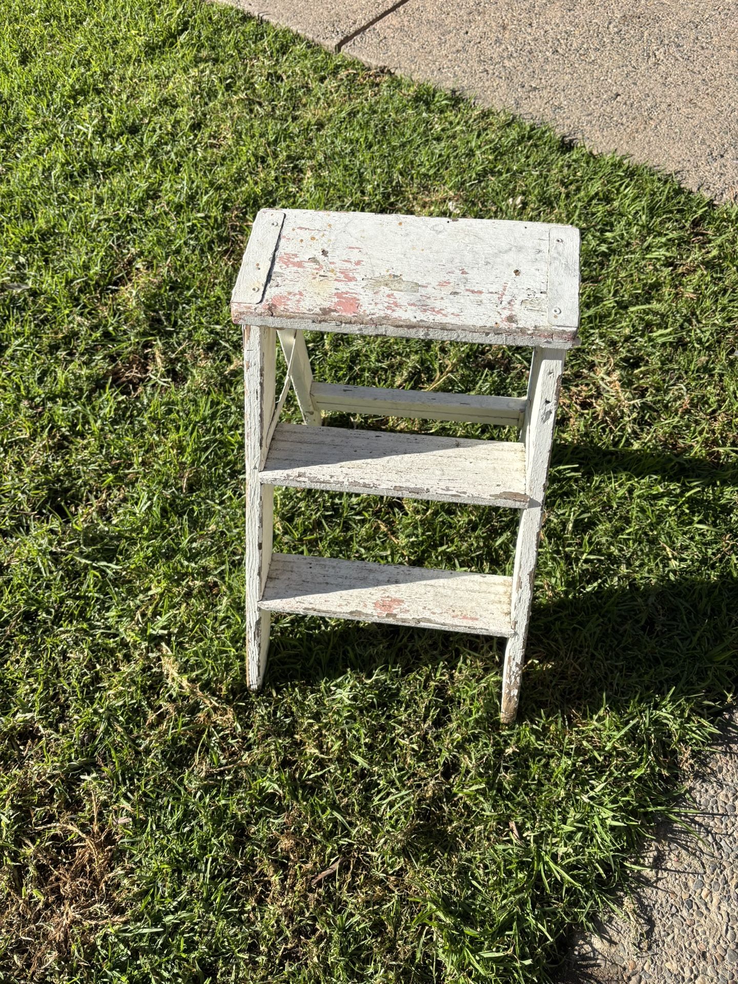 Ladder Small White Shabby Chic