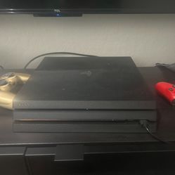 PS4 PRO WITH ONE CONTROLLER(RED, GOLD, BLACK)