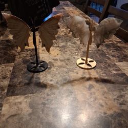 4 Butterflies Crystals With Holders