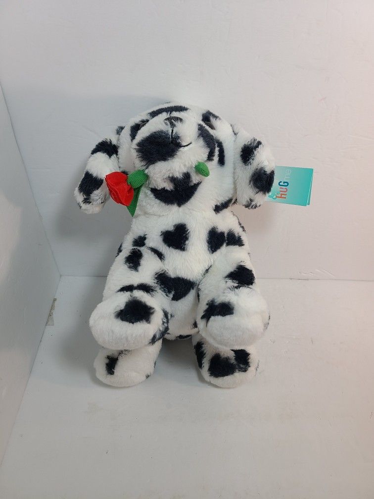 Dalmation Plush Stuffed with Rose