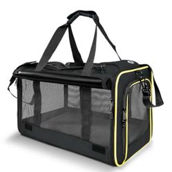 “New”small Animal/cat/Dog Etc. (holds 2 Pets)Carrier Bag(soft Sides/breathable Mesh Zipper Front(up To 20lbs)12” X 12” X 18”(retail$35)