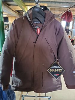 SUPREME Gore-Tex 700 -Fill M Medium Brown Winter Parka Jacket Coat