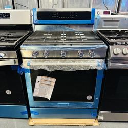 Kitchen Aid 30” Gas Range Convection Bake Brand New