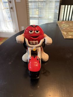 Ceramic M&M Motorcycle Candy Dish