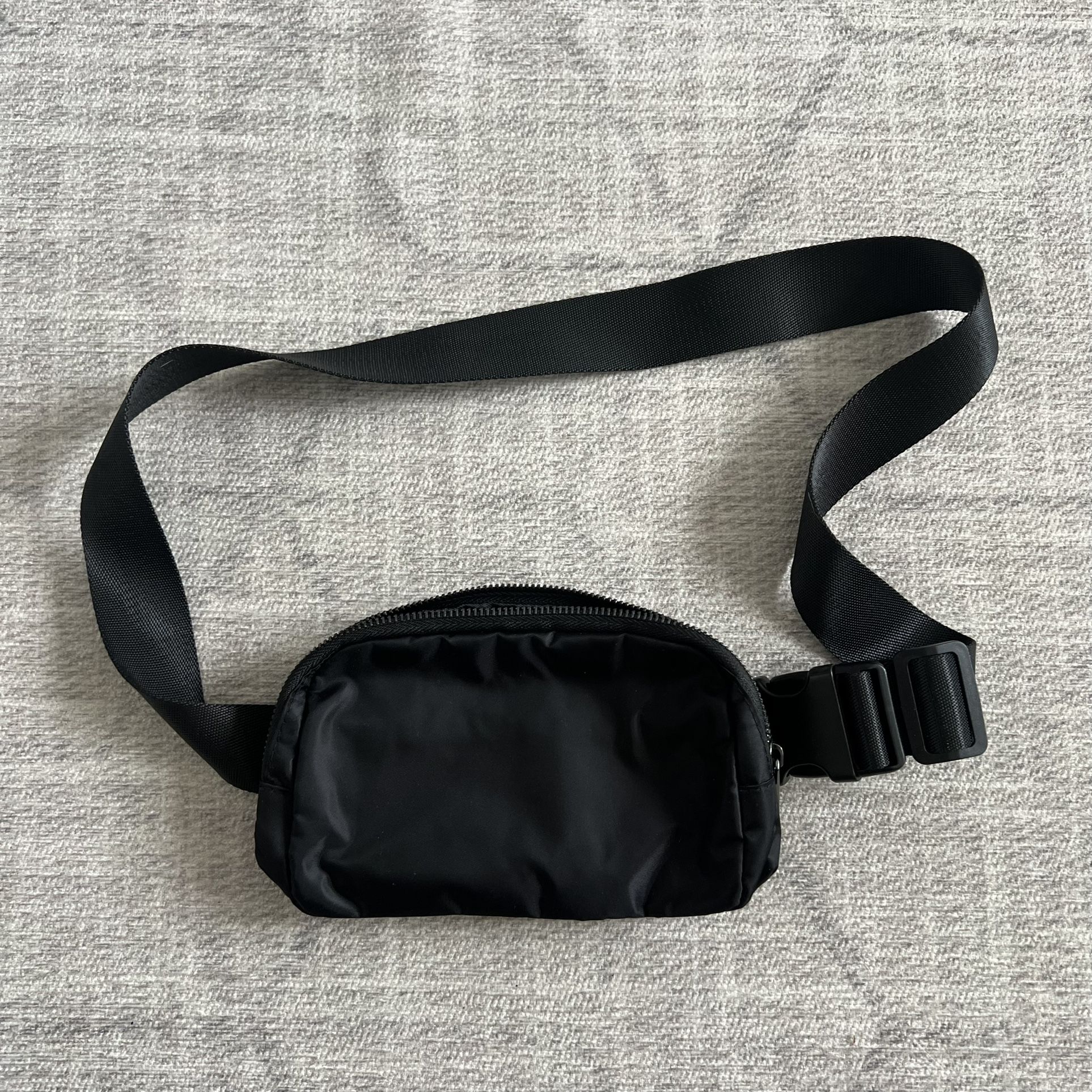Black Adult Unisex Casual Athletic Fanny Pack Hobo Waist Belt Bag