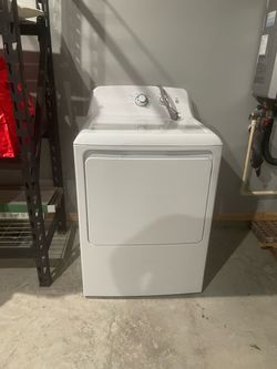 Washer and dryer set.