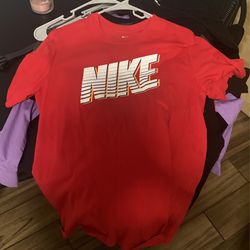 Red Nike shirt