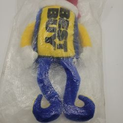 Vintage Best Buy Logo Elf Plush Stuffed Animal Holiday 1998 Unique Unusual