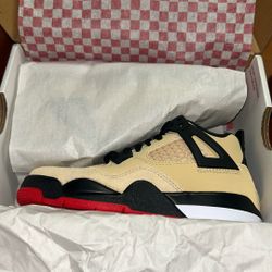 Brand:JORDAN 4 RETRO (PS) Color:Fire Red-black-white Size:11c