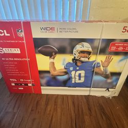 New TCL 58in 4k Smart Tv