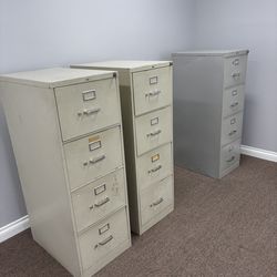 (3) File Cabinets for sale 52”X26.5X18”