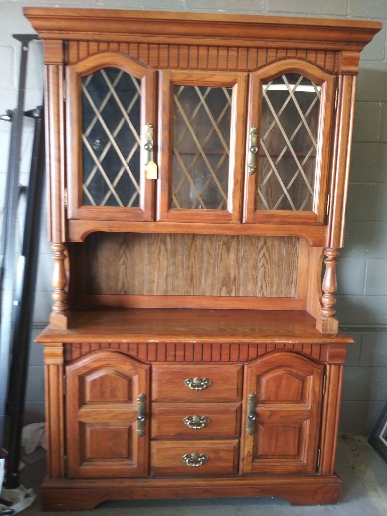 Solid Wood China Cabinet REDUCED to $125