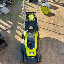 ONE+ 18V 13 in. Cordless Battery Walk Behind Push Lawn Mower with 4.0 Ah Battery and Charger