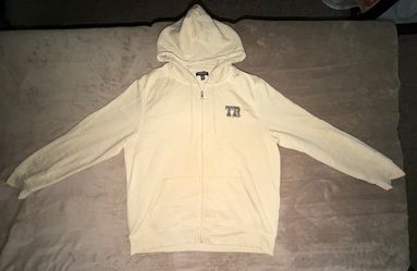 True Religion Zip-Up Hoodie Cream White