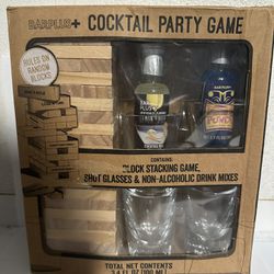 BarPlus+ Party Games With Shot Spinner Shot Glass Four Drink Mixes Non Alcoholic