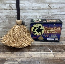 Animated Witch Broom NIB