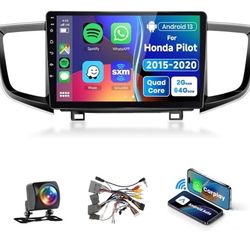 Honda Pilot 2015-2020 Android 13 Car Stereo with Wireless Carplay Android