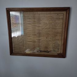 Picture Frame With" Genealogy Of The Meseroles"