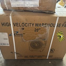 High velocity fan 20”