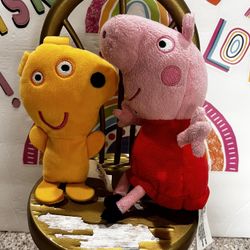 PEPPA PIG AND HER TEDDY BEAR -  6 & 7 INCH - SMALL