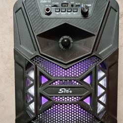 QFX PBX-154 15" Bluetooth Rechargeable Speaker with LED Lights
