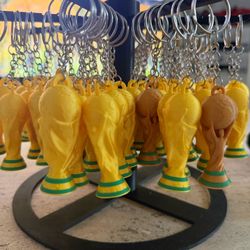 World Cup 2026 Keychain Bundle – 3D Printed FIFA Trophy & Exclusive Souvenir, Perfect Gift for Soccer Fans and Collectors