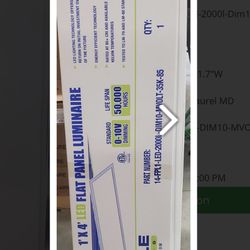 Flat panel 1x4 LED light