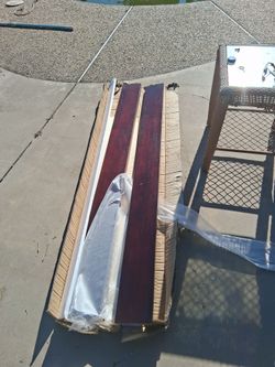Cherry red bed rails