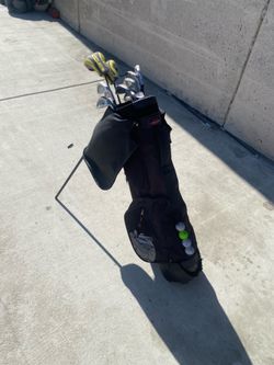 golf club full set and bag and balls