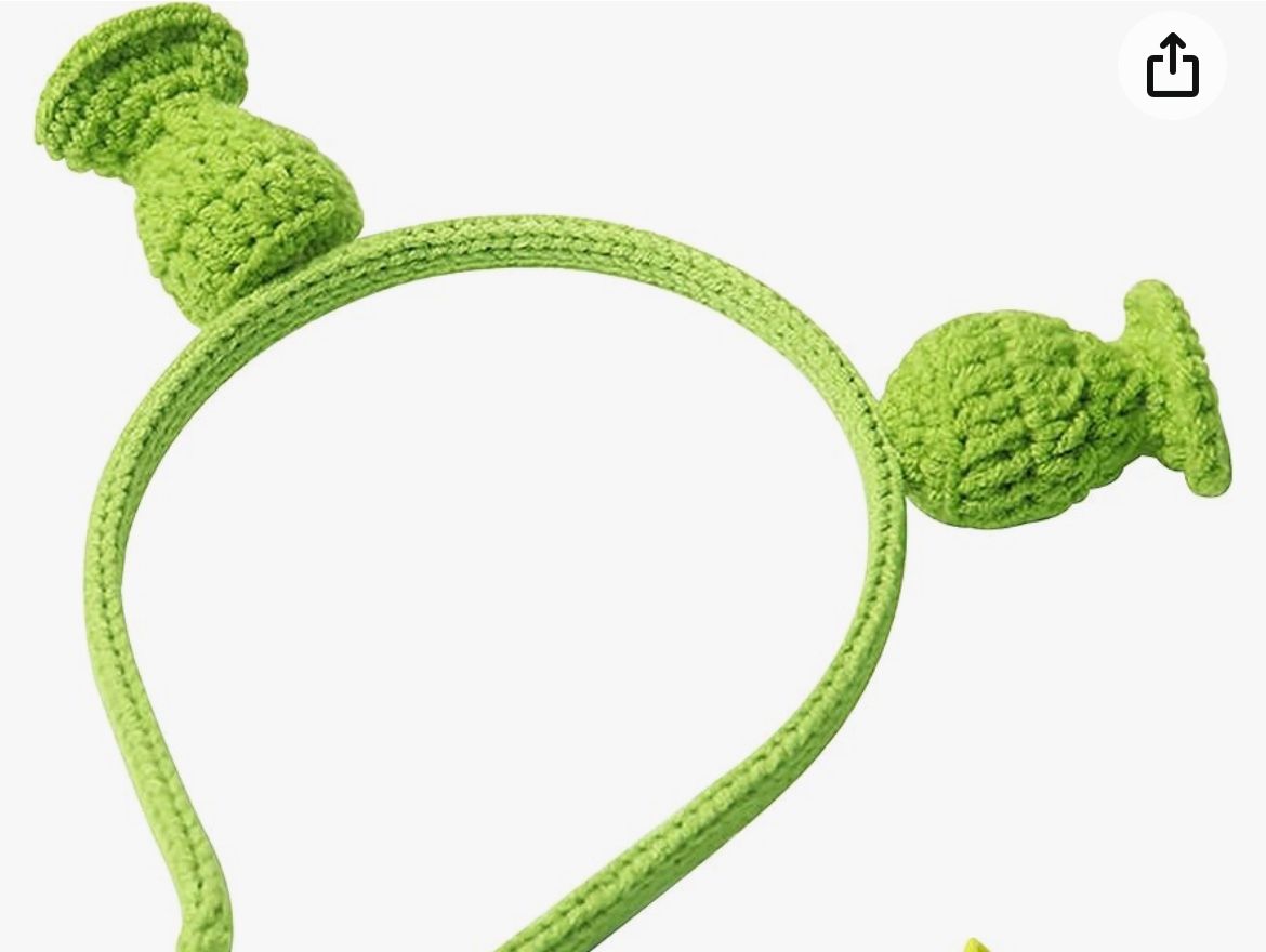 2 Pk Shrek Ear Headband