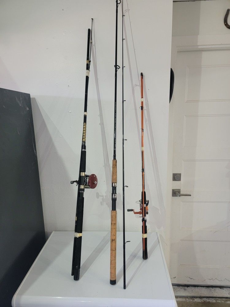 Shimano CVSL100M2B Convergence Salmon & Steelhead Spinning Rod 2 & Daiwa COMBO + PENN 209 WITH GRAPHITE ROD