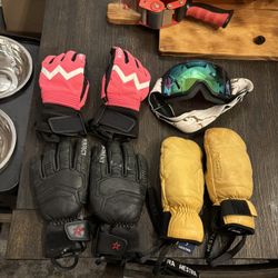 Snow Gloves Mittens Goggles