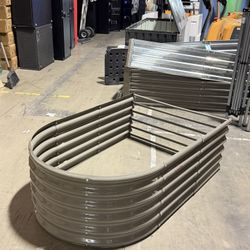 New 54”x38”x16” Arch Shape Galvanized Raised Planter Box Metal Garden Bed Plant Outdoor 