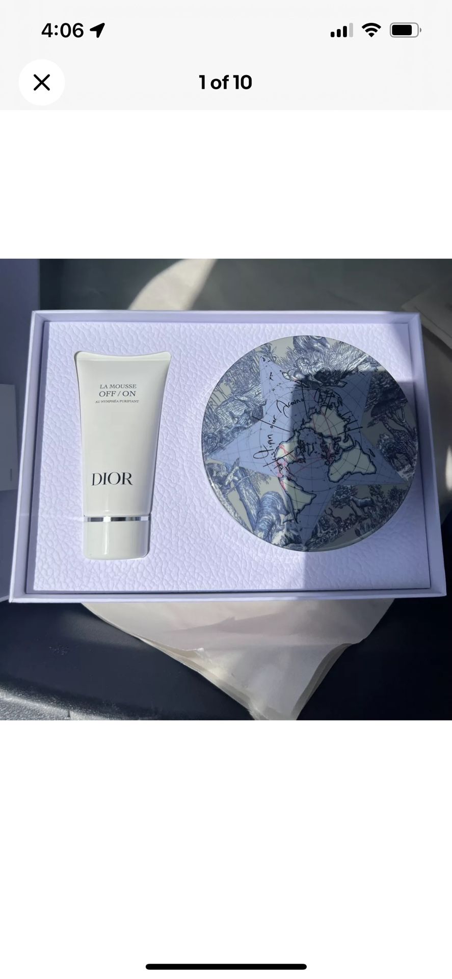 Dior Around The World Acrylic Magnetic Case With 10 Reusable Cotton Rounds