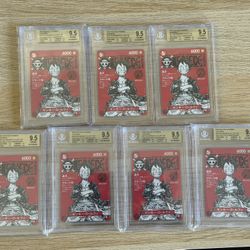 Monkey D Luffy One Piece Magazine Promo BGS 9.5  x7