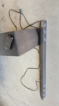 LG Bluetooth soundbar and sub, with remote