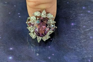 Sterling silver Swarovski crystal ring