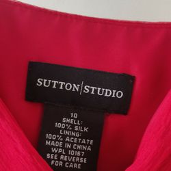 Sutton Studio Red Party Dress