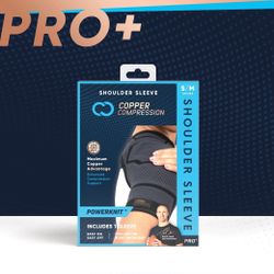 🔥NEW🔥 Copper Compression PRO+ Powerknit Shoulder Sleeve, L/XL