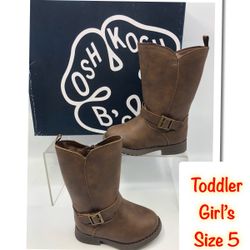 OshKosh Toddler Girl's Tall Brown Boots 5