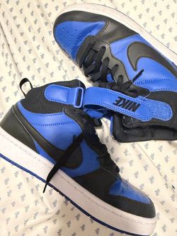 Nike High-Top Sneakers Blue and Black