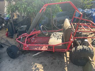 GO CART RUNS ( has 2 flat tires)