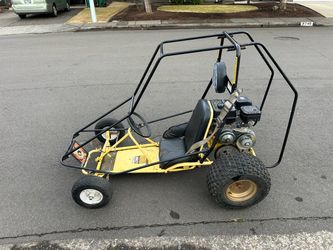 Gas-Powered Go-Kart with Roll Cage