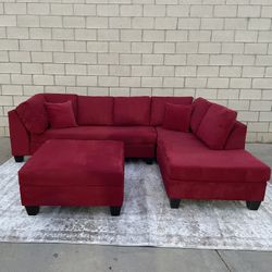 *Free Delivery* Custom Sectional Couch w/ Storage Ottoman