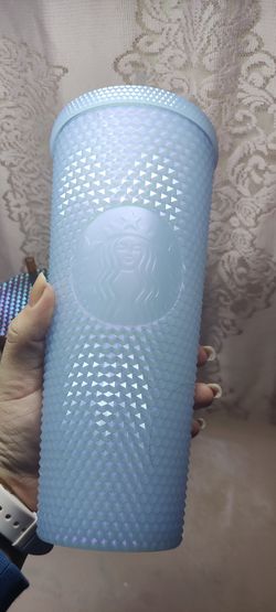 New Starbucks 2021 Holiday Iridescent Icy White 24oz Cold Cup Tumbler


